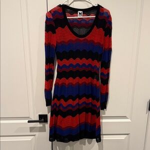 Missoni Colorful Striped Knit Dress